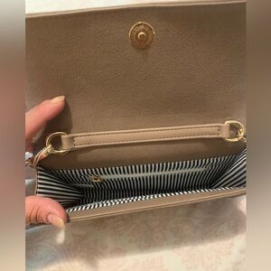 Jessica Moore Suede clutch bag